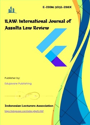 					View Vol. 2 No. 1 (2025): ILAW; International Journal Assulta of Law Review 
				